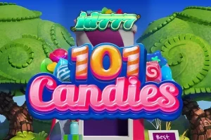 Tampilan visual slot 101 Candies dengan tema permen yang cerah